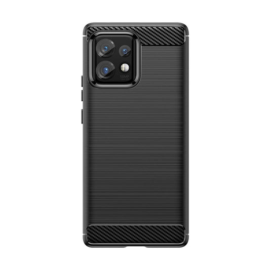Carbon Case silicone case for Motorola Edge 40 Pro - black_0