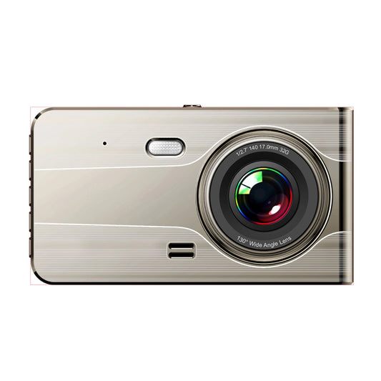 DVR979G Full HD G-sensor LCD car video recorder with reversing camera - beige_0