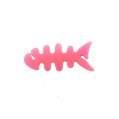 Fish-shaped headphone cable wrap - pink_0