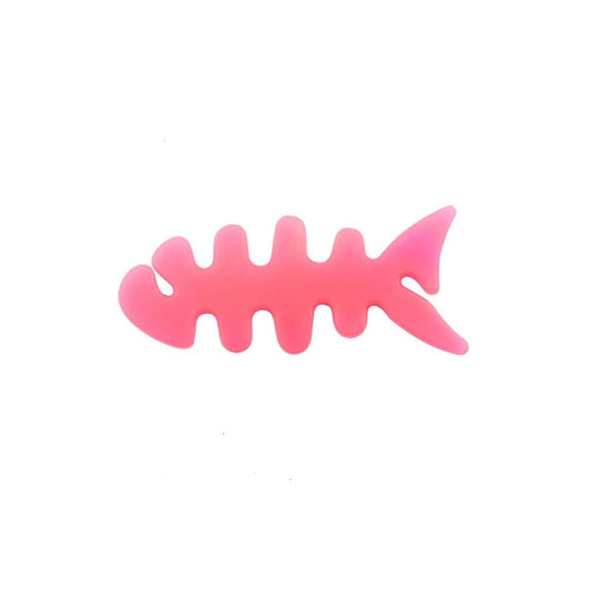 Fish-shaped headphone cable wrap - pink_0
