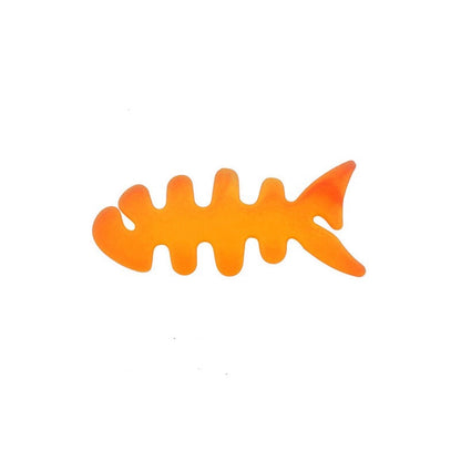 Fish-shaped headphone cable wrap - orange_0
