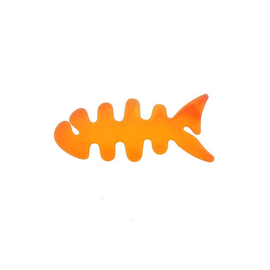 Fish-shaped headphone cable wrap - orange_0