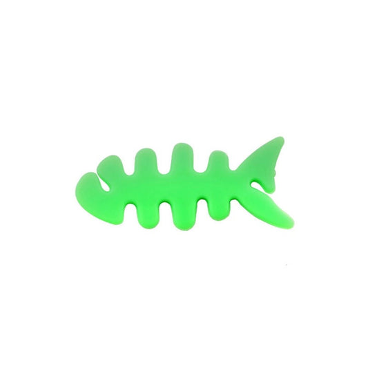 Fish-shaped headphone cable wrap - green_0