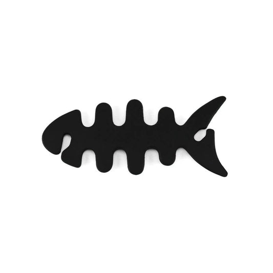 Fish-shaped headphone cable wrap - black_0