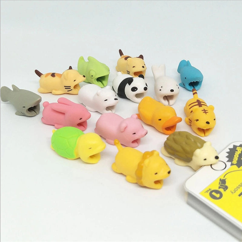 Panda-shaped phone cable cover_2