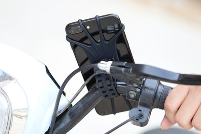Swivel silicone bike holder with replaceable head - black_1