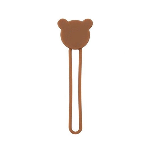 Silicone cable reel - brown_0