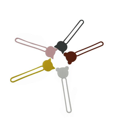 Silicone cable reel - brown_1
