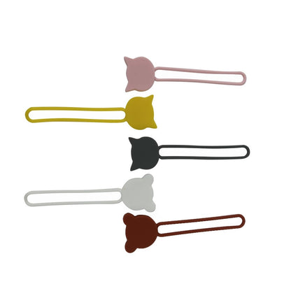 Silicone cable reel - black_6