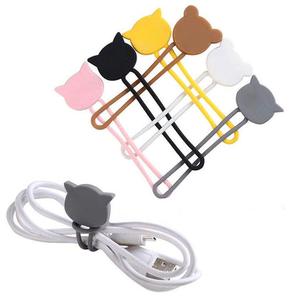 Silicone cable reel - pink_7