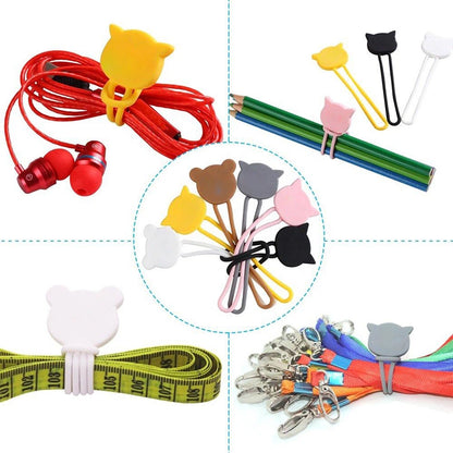 Silicone cable reel - white_6