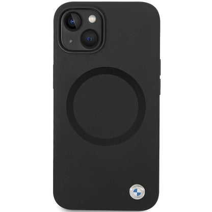 BMW BMHMP14SSILBK2 case for iPhone 14 - black Signature Liquid Silicone MagSafe_2