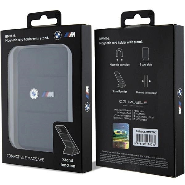 BMW Wallet Card Slot Stand Case BMWCSMMPGK Case - black MagSafe M Edition Collection_4