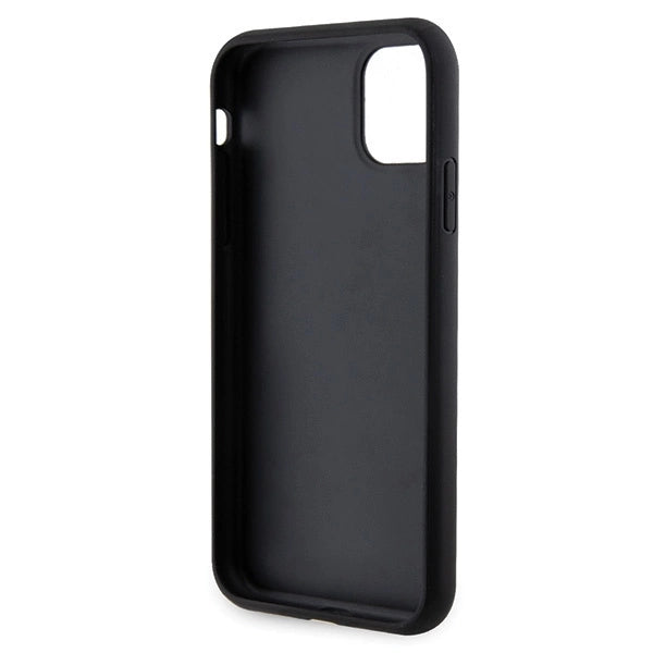 Guess GUHCN61HG4SGK case for iPhone 11 / Xr - black Glitter Script Big 4G_6