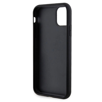 Guess GUHCN61HG4SGK case for iPhone 11 / Xr - black Glitter Script Big 4G_6