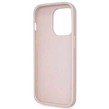 Guess GUHCP14LP4TDSCPP case for iPhone 14 Pro - pink Crossbody 4G Metal Logo_7