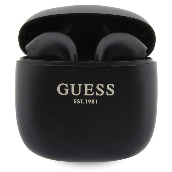 Guess GUTWST26PSK TWS Bluetooth headphones + docking station - black Classic EST Logo_0