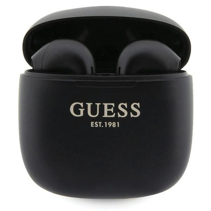 Guess GUTWST26PSK TWS Bluetooth headphones + docking station - black Classic EST Logo_0