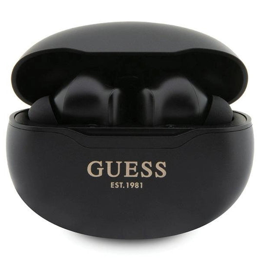 Guess GUTWST50EK TWS Bluetooth headphones + docking station - black Classic EST_0