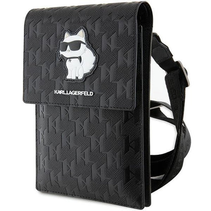 Karl Lagerfeld Case KLWBSAKHPCK Handbag - Black Saffiano Monogram Choupette_0