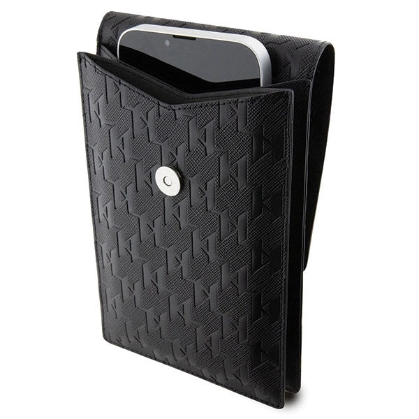 Karl Lagerfeld Case KLWBSAKHPCK Handbag - Black Saffiano Monogram Choupette_3