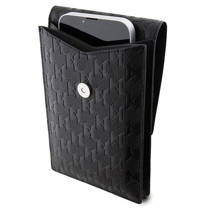 Karl Lagerfeld Case KLWBSAKHPCK Handbag - Black Saffiano Monogram Choupette_3