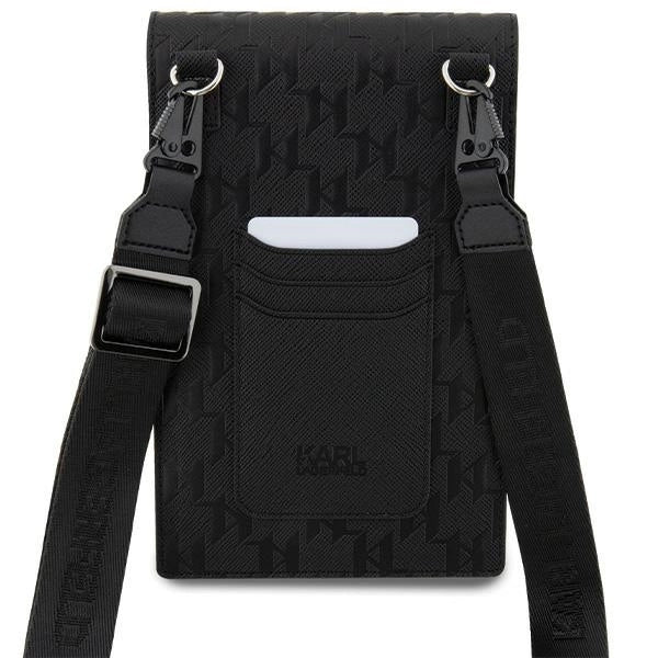 Karl Lagerfeld Case KLWBSAKHPCK Handbag - Black Saffiano Monogram Choupette_4