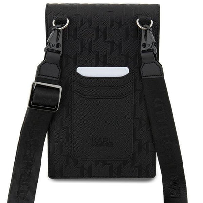 Karl Lagerfeld Case KLWBSAKHPCK Handbag - Black Saffiano Monogram Choupette_4