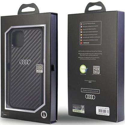 Audi Carbon Fiber iPhone 11 / Xr 6.1&quot; black/black hardcase AU-TPUPCIP11-R8/D2-BK_3