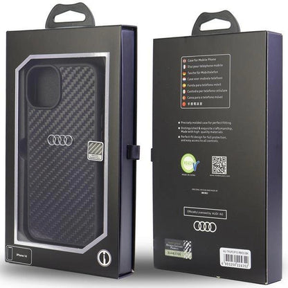 Audi Carbon Fiber iPhone 12/12 Pro 6.1&quot; black/black hardcase AU-TPUPCIP12P-R8/D2-BK_5