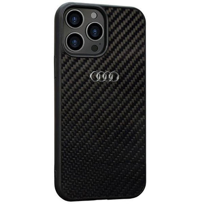 Audi Carbon Fiber iPhone 13 Pro Max 6.7&quot; black/black hardcase AU-TPUPCIP13PM-R8/D2-BK_1