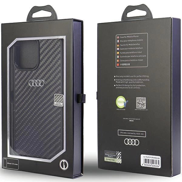 Audi Carbon Fiber iPhone 13 Pro Max 6.7&quot; black/black hardcase AU-TPUPCIP13PM-R8/D2-BK_4