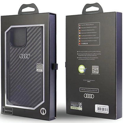 Audi Carbon Fiber iPhone 13 Pro Max 6.7&quot; black/black hardcase AU-TPUPCIP13PM-R8/D2-BK_4