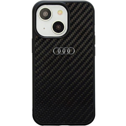 Audi Carbon Fiber iPhone 14 6.1" black/black hardcase AU-TPUPPCIP14-R8/D2-BK_0