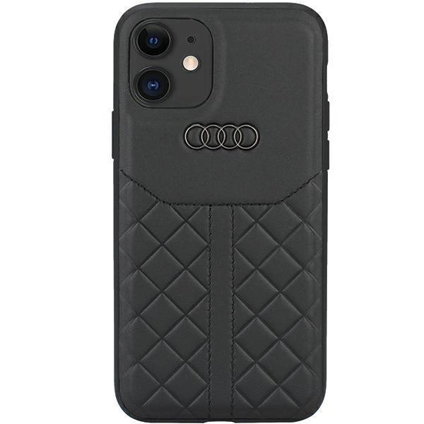 Audi Genuine Leather iPhone 12/12 Pro 6.1&quot; black/black hardcase AU-TPUPCIP12P-Q8/D1-BK_0