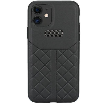 Audi Genuine Leather iPhone 12/12 Pro 6.1&quot; black/black hardcase AU-TPUPCIP12P-Q8/D1-BK_0