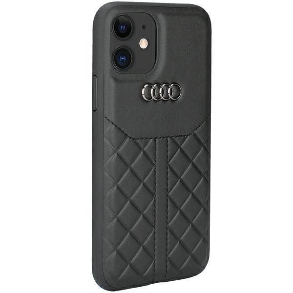 Audi Genuine Leather iPhone 12/12 Pro 6.1&quot; black/black hardcase AU-TPUPCIP12P-Q8/D1-BK_1