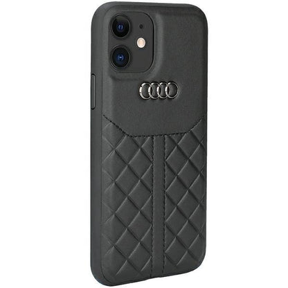 Audi Genuine Leather iPhone 12/12 Pro 6.1&quot; black/black hardcase AU-TPUPCIP12P-Q8/D1-BK_1