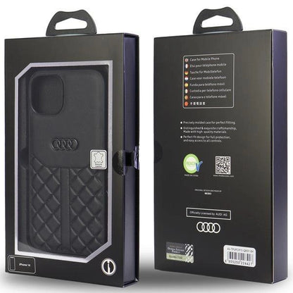 Audi Genuine Leather iPhone 12/12 Pro 6.1&quot; black/black hardcase AU-TPUPCIP12P-Q8/D1-BK_4