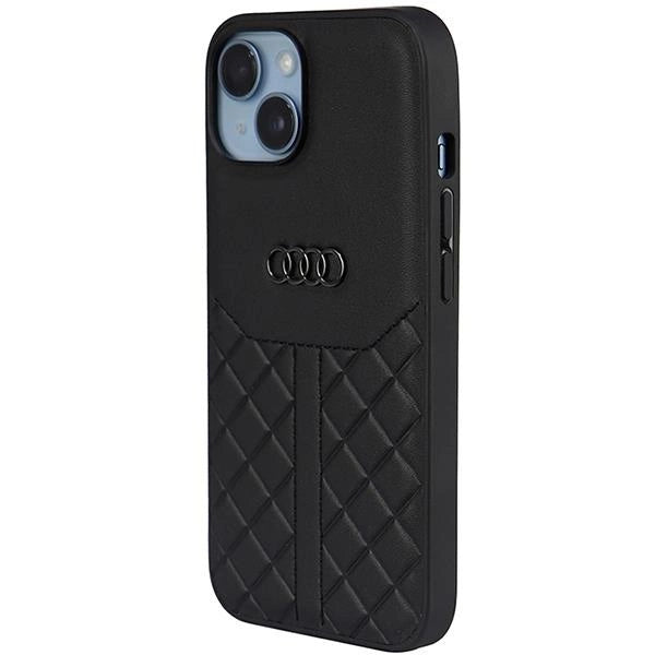 Audi Genuine Leather iPhone 14 6.1&quot; black/black hardcase AU-TPUPPCIP14-Q8/D1-BK_2