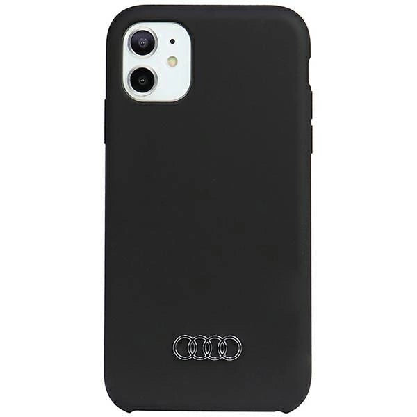 Audi Silicone Case iPhone 12/12 Pro 6.1" black/black hardcase AU-LSRIP12P-Q3/D1-BK_0