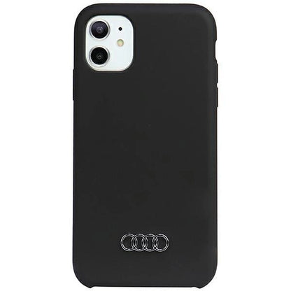 Audi Silicone Case iPhone 12/12 Pro 6.1" black/black hardcase AU-LSRIP12P-Q3/D1-BK_0