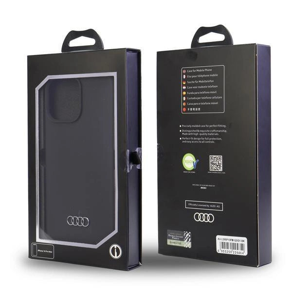 Audi Silicone Case iPhone 13 Pro Max 6.7&quot; black/black hardcase AU-LSRIP13PM-Q3/D1-BK_6