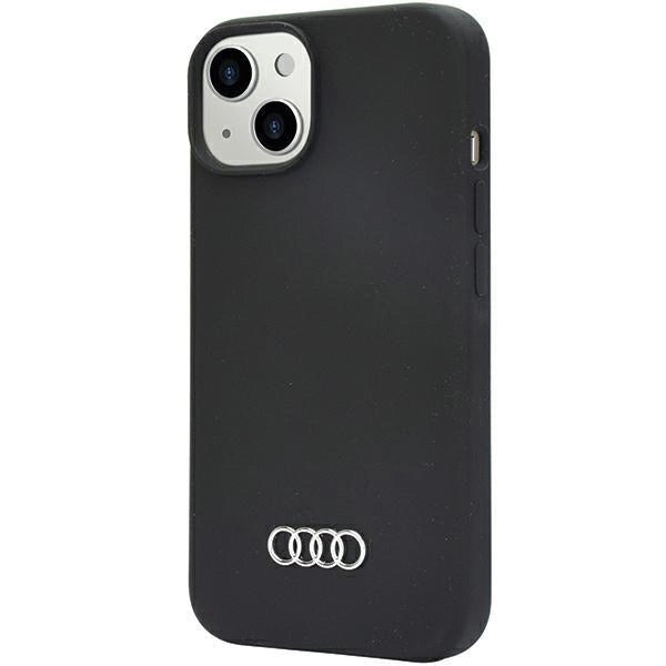 Audi Silicone Case iPhone 14 6.1" black/black hardcase AU-LSRIP14-Q3/D1-BK_2
