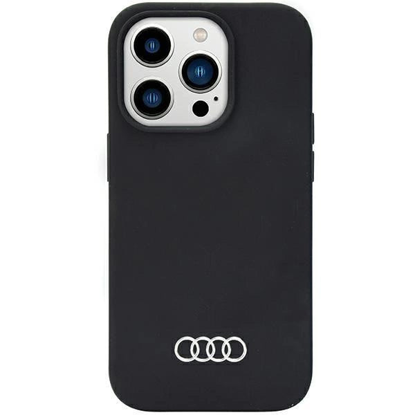 Audi Silicone Case iPhone 14 Pro 6.1" black/black hardcase AU-LSRIP14P-Q3/D1-BK_0