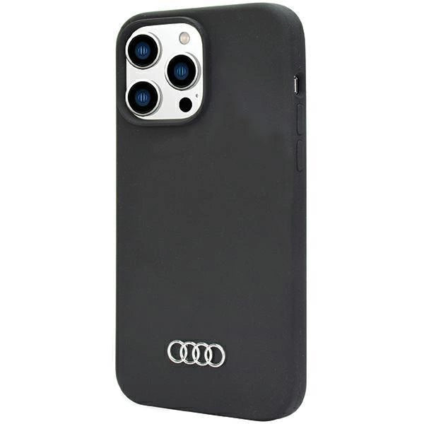 Audi Silicone Case iPhone 14 Pro 6.1" black/black hardcase AU-LSRIP14P-Q3/D1-BK_2