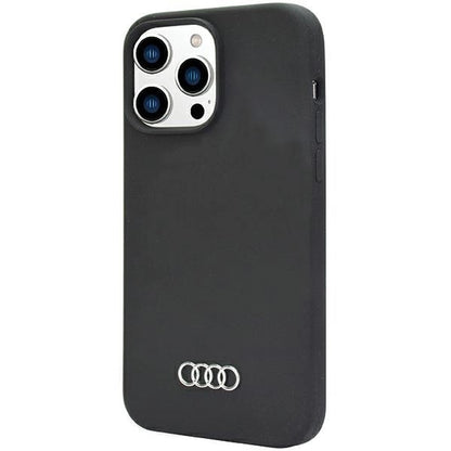 Audi Silicone Case iPhone 14 Pro Max 6.7&quot; black/black hardcase AU-LSRIP14PM-Q3/D1-BK_2