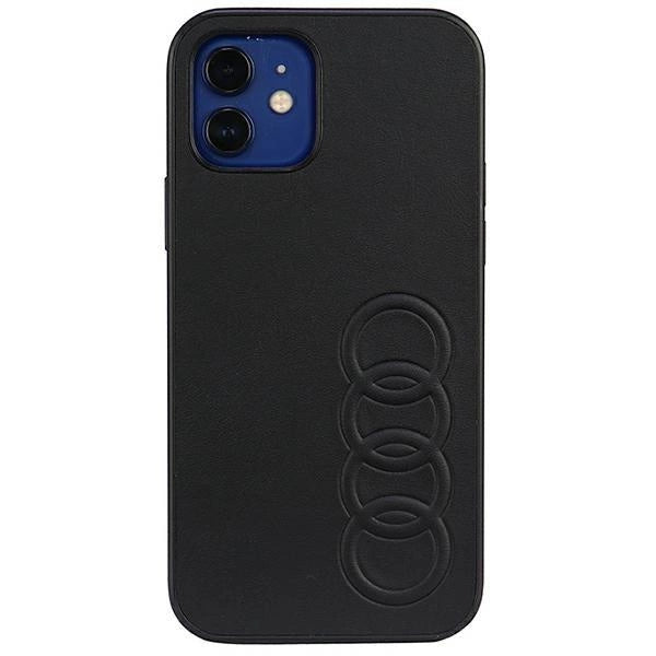 Audi Synthetic Leather iPhone 12/12 Pro 6.1" black/black hardcase AU-TPUPCIP12P-TT/D1-BK_0