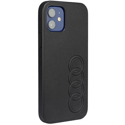 Audi Synthetic Leather iPhone 12/12 Pro 6.1" black/black hardcase AU-TPUPCIP12P-TT/D1-BK_1