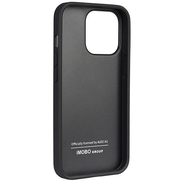 Audi Synthetic Leather iPhone 13 Pro / 13 6.1&quot; black/black hardcase AU-TPUPCIP13P-TT/D1-BK_3